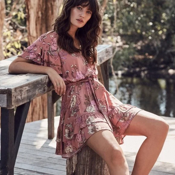 SPELL & The Gypsy Rosa Play Dress in Blush - Picture 3 of 16